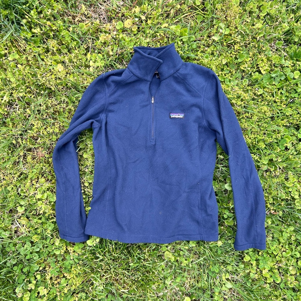 Patagonia Navy Half-Zip Fleece Pullover